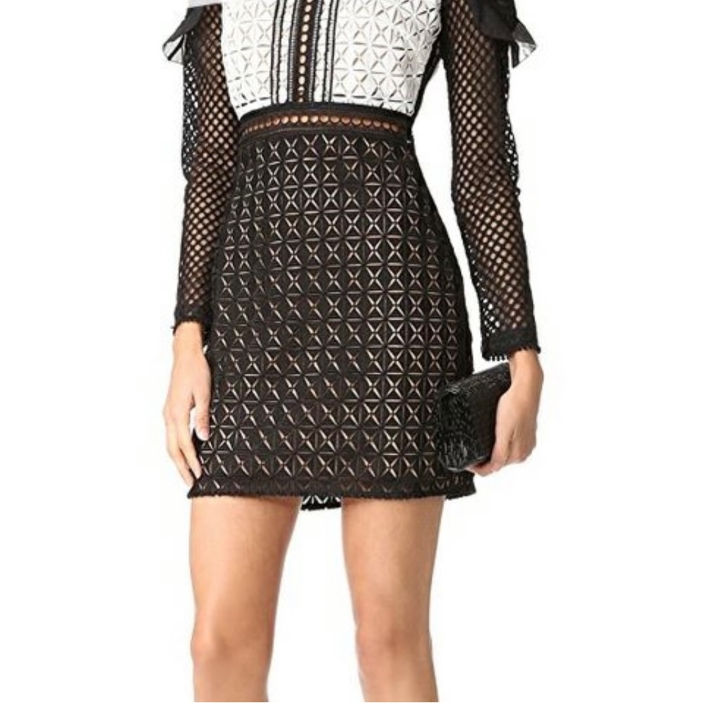 Self Portrait
Guipure-Lace Mini Dress